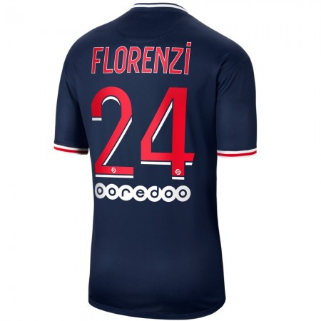 Billiga Fotbollströjor Paris Saint-Germain Florenzi 24 Hemma tröja 2020/21 Kortärmad